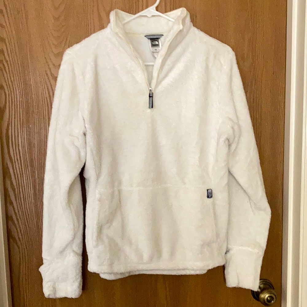 Women’s North Face fleece quarter zip jacket